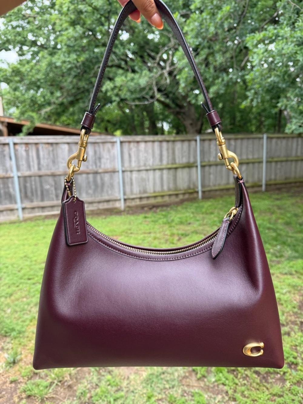 Coach Juliet Shoulder Bag in Black Currant
